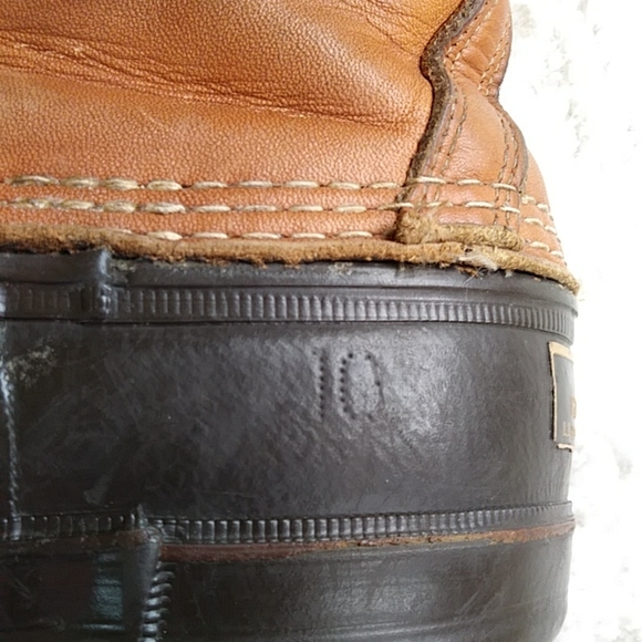 L.L. Bean Gore-Tex Thinsulate Maine Hunting Shoe 10 Leather Boot Brown - Picture 4 of 16